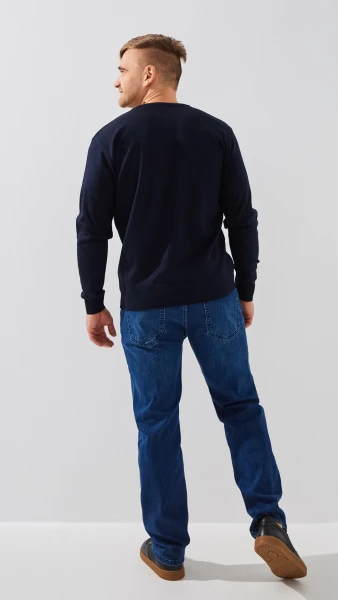 Купити Джинси Regular Fit чоловічі  HB500 31 Темно-синій Артикул: 2000999193736 Фото №5