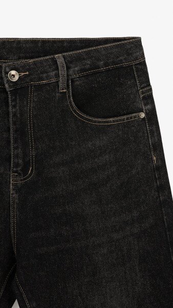 Купити Джинси Slim Fit чоловічі 2221 30 Чорний Артикул: 2000999191244 Фото №8