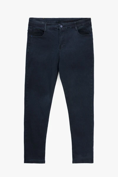 Джинсы Slim Fit мужские 889 29 Темно-синий  Фото №6