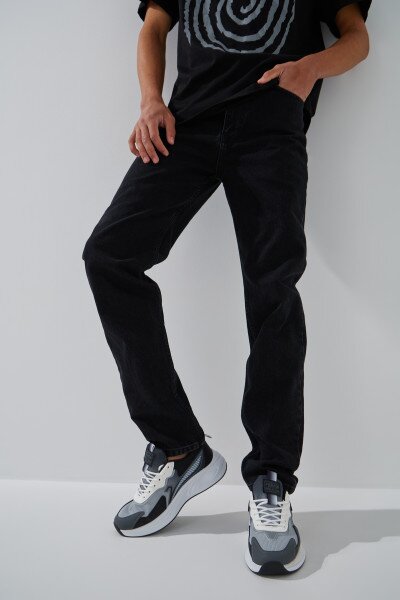 Купить Джинсы Slim Fit мужские LAWA MBC02364 30 Черный Артикул: 2000999137419 Фото №2