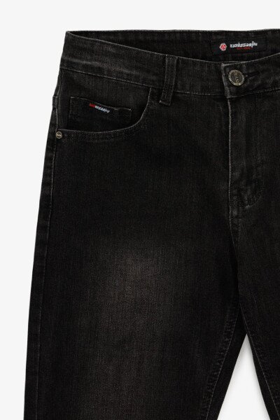 Купить Джинсы Slim Fit мужские W008-5 29 Темно- серый Артикул: 2000991039254 Фото №10