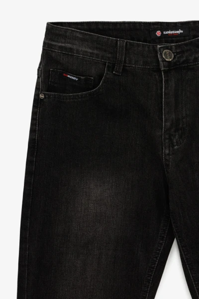 Джинсы Slim Fit мужские W008-5 29 Темно- серый  Фото №9