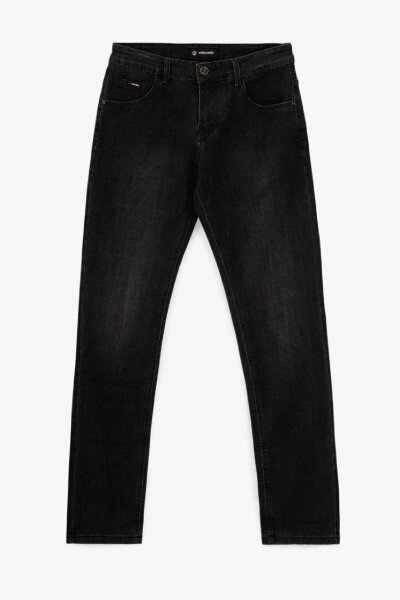 Купить Джинсы Slim Fit мужские W008- 6 29 Темно-серый Артикул: 2000991039339 Фото №7