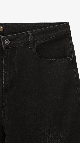Купить Джинсы Slim Fit однотонные мужские GENUA 2226 32 Черный Артикул: 2000999385650 Фото №7