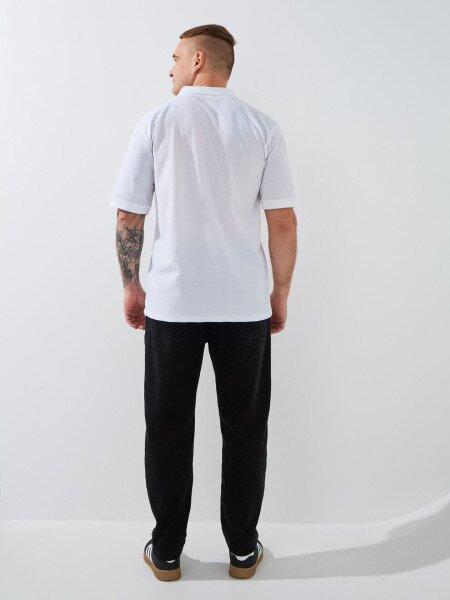 Купить Джинсы Slim Fit однотонные мужские GENUA 2226 32 Черный Артикул: 2000999385650 Фото №4