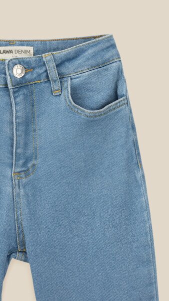 Купить Джинсы Slim Fit женские LAWA WBC02413 34 Светло-синий Артикул: 2000999394256 Фото №8