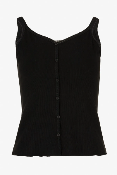 Купити Майка однотонна жіноча W23-24 One Size Чорний (2000989430056S) Артикул: 2000989430056 Фото №7