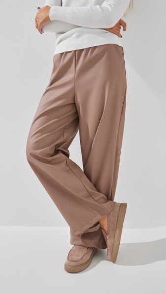 Купить Брюки однотонные женские SL 906 44 Мокко Артикул: 2000999285677 Фото №1