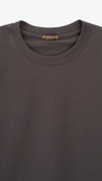 Купить Футболка однотонная мужская GENUA 24-0711 2XL Графитовый Артикул: 2000990340511 Фото №6