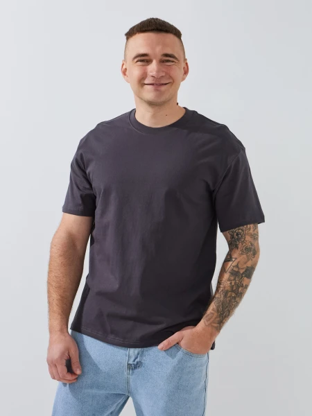 Купить Футболка однотонная мужская GENUA 24-0711 2XL Графитовый Артикул: 2000990340511 Фото №1