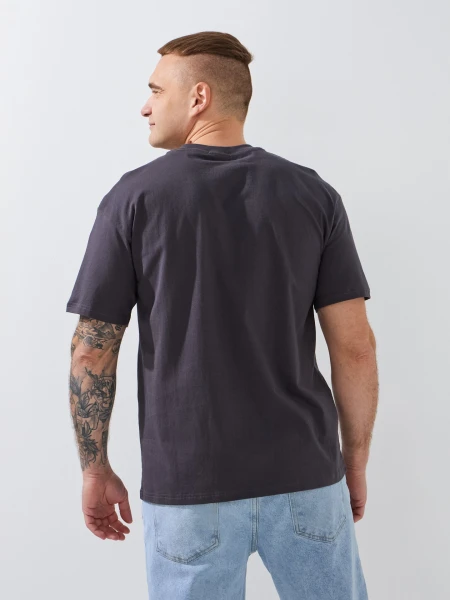 Купить Футболка однотонная мужская GENUA 24-0711 2XL Графитовый Артикул: 2000990340511 Фото №4