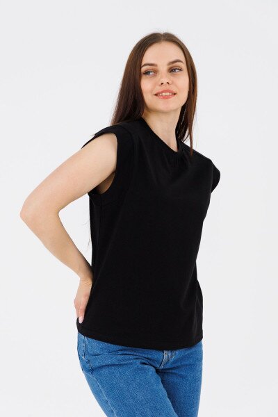 Купить Футболка однотонная женская LAWA WTC02369 XS Черный Артикул: 2000990586513 Фото №4