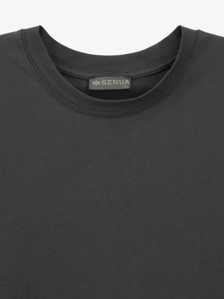 Купить Футболка однотонная женская GENUA GENUA78 2XL Графитовый Артикул: 2000999631641 Фото №2