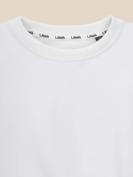 Купити Футболка однотонна жіноча LAWA WTC02490 L Білий Артикул: 2000999617478 Фото №2