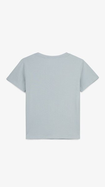 Купить Футболка однотонная женская Na Fan 002 One Size Голубой Артикул: 2000991047716 Фото №9