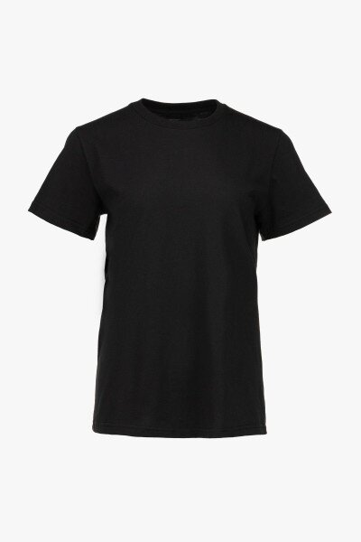 Купить Футболка однотонная женская On me OnMe-010 baza 2XL Черный Артикул: 2000990983664 Фото №1