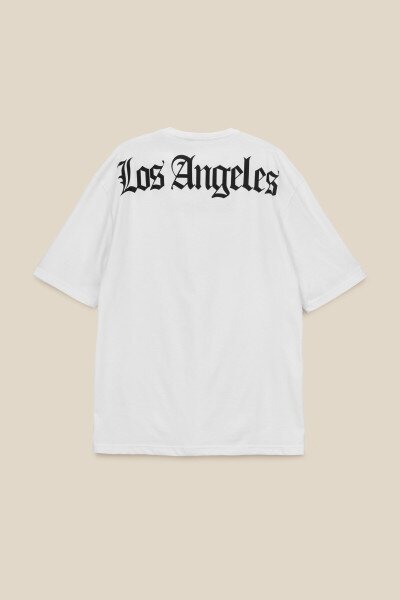 Купить Футболка с принтом Los Angeles мужская LAWA P-MB02303 XL Белый Артикул: 2000990540614 Фото №7