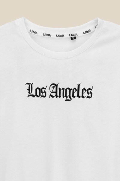 Купить Футболка с принтом Los Angeles мужская LAWA P-MB02303 XL Белый Артикул: 2000990540614 Фото №8