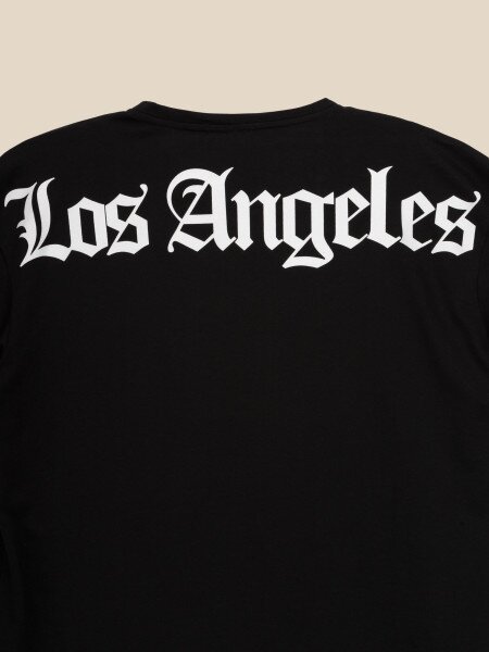 Купить Футболка с принтом Los Angeles мужская LAWA P-MB02303 XL Черный Артикул: 2000990565686 Фото №9
