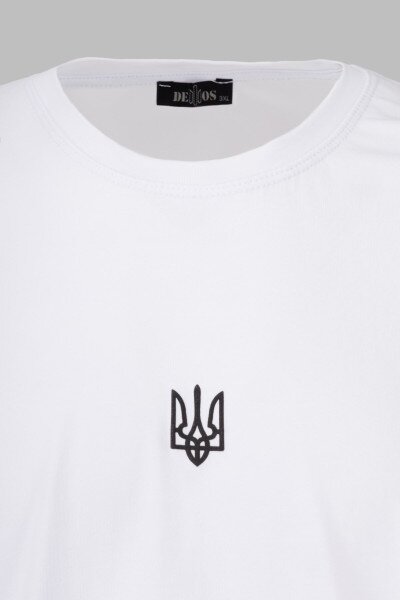 Купить Футболка с принтом мужская Demos DMS-011 3XL Белый (2000989518341S) Артикул: 2000989518341 Фото №6
