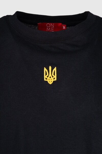 Купити Футболка з принтом чоловіча Герб золотий LAWA E-MB02307 S Чорний Артикул: 2000990242747 Фото №7