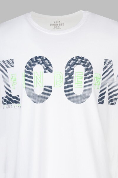 Купить Футболка с принтом мужская Tommy life 88187 S Белый (2000990467744S) Артикул: 2000990467744 Фото №8