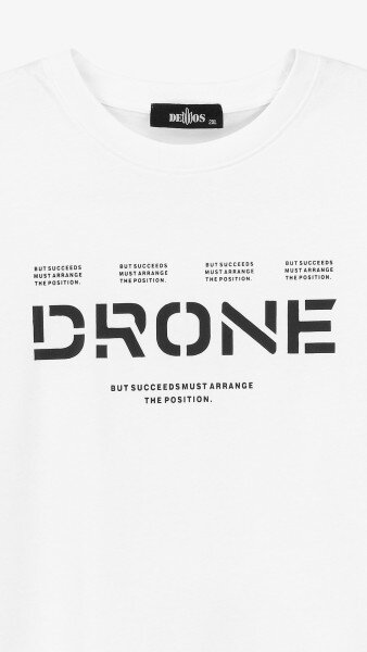 Купити Футболка з принтом чоловіча  86022 2XL Білий Артикул: 2000991025271 Фото №8