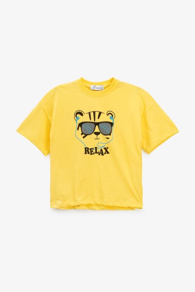 Купити Футболка з принтом для хлопчика Baby Show 12163 98 см Жовтий Артикул: 2000990977212 Фото №3