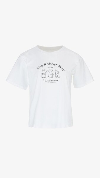 Купить Футболка с принтом женская 321 908-1 One Size Белый Артикул: 2000991044456 Фото №7