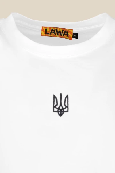 Купить Футболка с принтом мужская Герб черный LAWA E-MB02307 L Белый Артикул: 2000990242822 Фото №8
