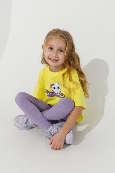 Купить Футболка с принтом для девочки Baby Show 16564 92 см Желтый Артикул: 2000990924049 Фото №3