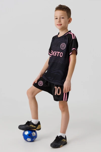 Футбольна форма для хлопчика BLD INTER MESSI 116 см Чорний  Фото №3