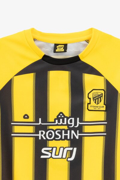 Купити Футбольна форма для хлопчика BLD AL ITTIHAD BENZEMA 110 см Жовтий Артикул: 2000990974778 Фото №8