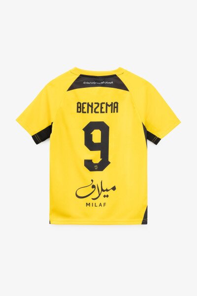 Купити Футбольна форма для хлопчика BLD AL ITTIHAD BENZEMA 110 см Жовтий Артикул: 2000990974778 Фото №9