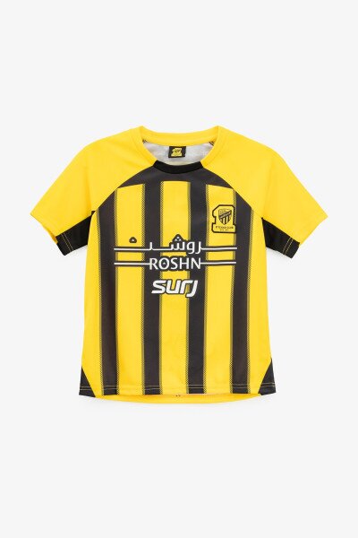 Купити Футбольна форма для хлопчика BLD AL ITTIHAD BENZEMA 110 см Жовтий Артикул: 2000990974778 Фото №7
