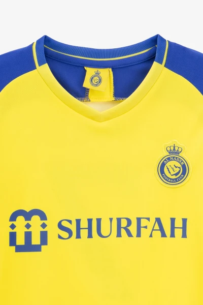 Футбольна форма для хлопчика BLD AL NASSR RONALDO 152 см Синьо-жовтий  Фото №7