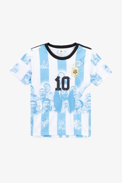 Купити Футбольна форма для хлопчика BLD АРГЕНТИНА MESSI 110 см Біло-блакитний Артикул: 2000989681533 Фото №7