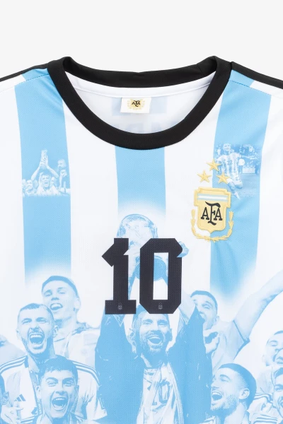 Футбольна форма для хлопчика BLD АРГЕНТИНА MESSI 110 см Біло-блакитний  Фото №7
