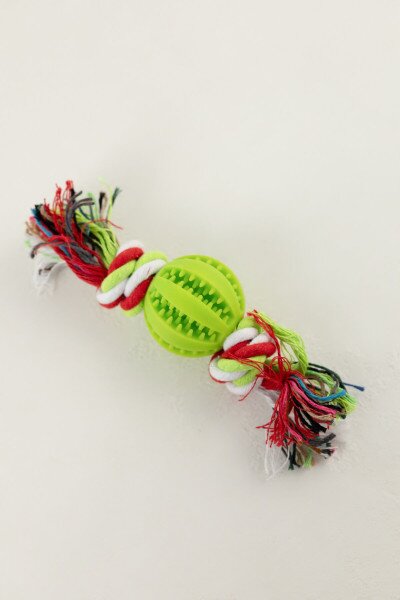 Купити Іграшка м'яч з вузлами для тварин KUMAOCHONGWUYONGPIN KM52650 5 см Салатовий Артикул: 2000990382566 Фото №3