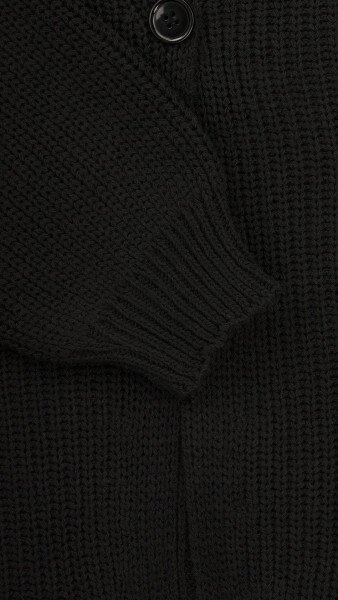 Купить Кардиган однотонный женский 1025 One Size Черный Артикул: 2000999177507 Фото №10