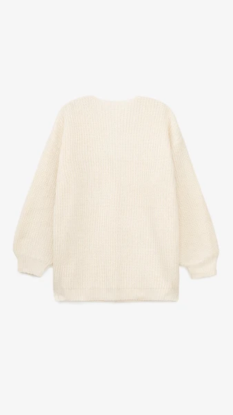 Кардиган однотонный женский 1025 One Size Молочный  Фото №9