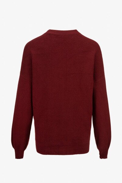 Купить Кардиган однотонный женский I can 3305-1 One Size Бордовый Артикул: 2000990899842 Фото №8