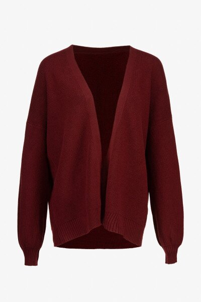 Купить Кардиган однотонный женский I can 3305-1 One Size Бордовый Артикул: 2000990899842 Фото №6