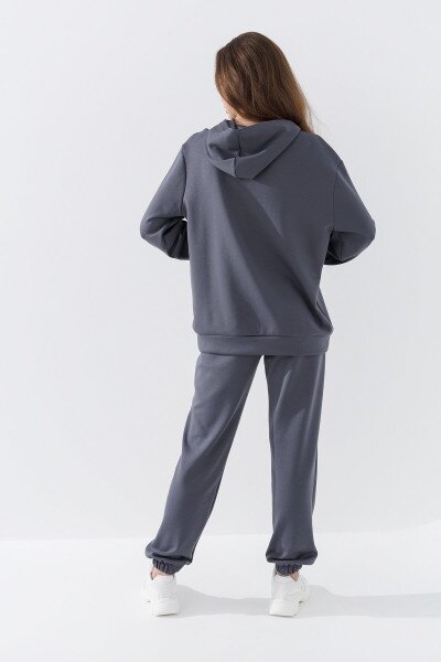 Купить Худи однотонный женский 242024-K XS Графитовый (2000990661876D) Артикул: 2000990661876 Фото №5