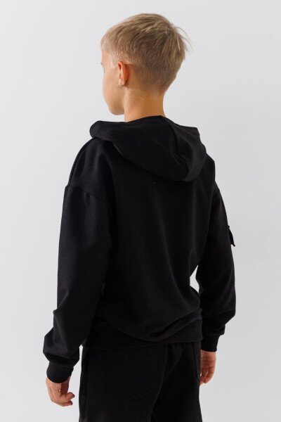Купить Худи с принтом для мальчика ALG 325447 128 см Черный Артикул: 2000990809568 Фото №5