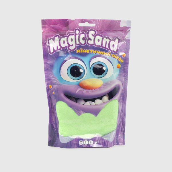 Купить Кинетический песок "Magic sand в пакете" STRATEG 39403-2 Зеленый (4823113865153) Артикул: 4823113865153 Фото №1