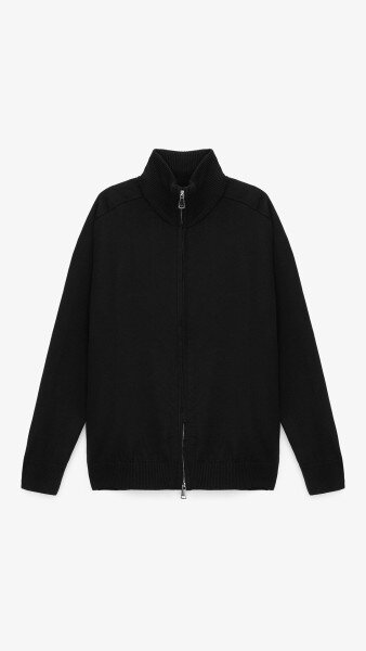 Купити Кофта однотонна чоловіча GENUA G01209-0001 3XL Чорний Артикул: 2000999472053 Фото №7
