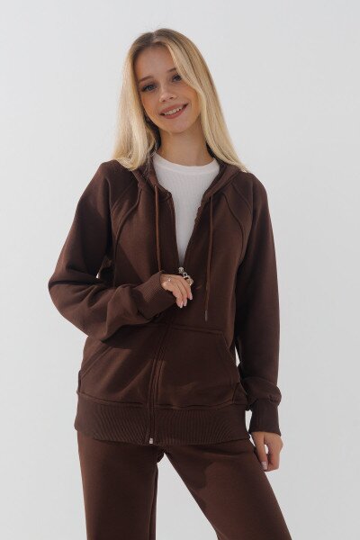 Купити Кофта однотонна для дівчинки ADK 2983 134 см Коричневий (2000990721518W) Артикул: 2000990721518 Фото №1