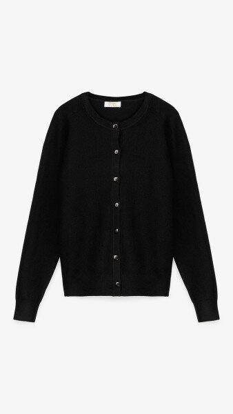 Купить Кофта однотонная женская On me T23163 One Size Черный Артикул: 2000999154478 Фото №6