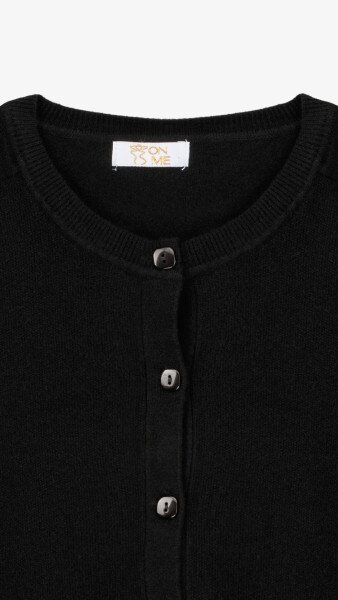 Купить Кофта однотонная женская On me T23163 One Size Черный Артикул: 2000999154478 Фото №7